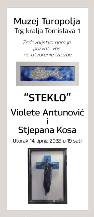 plakat izložbe Steklo