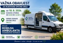 Mobilna ambulanta od idućeg tjedna dostupna mještanima Općine Orle