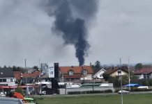 FOTO Nad Velikom Mlakom se uzdiže gusti oblak dima