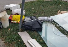 Lončanice, staklo i stiropor: Netko je parking u Gorici pretvorio u odlagalište